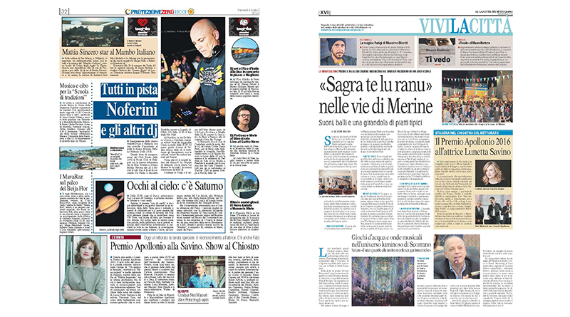 rassegna stampa 2016